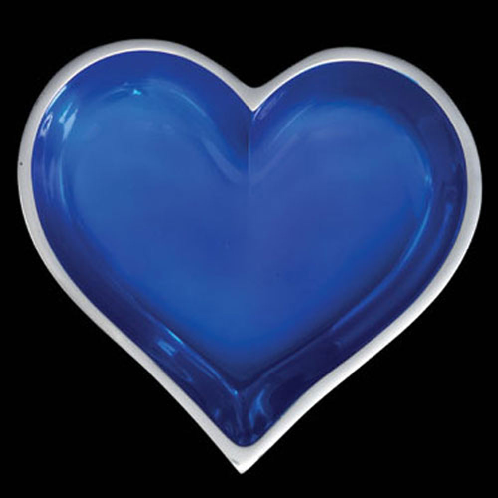 Tiny Sapphire Blue Heart-MINIMUM OF TWO