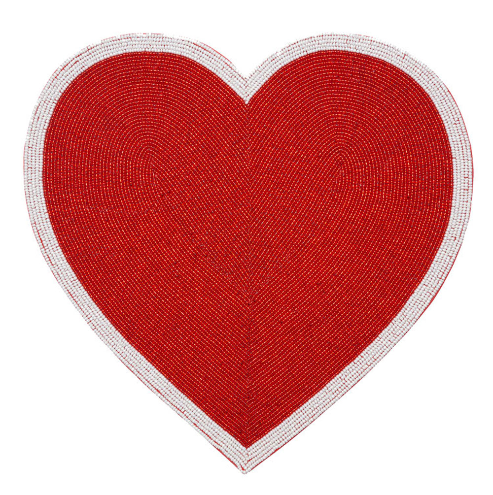 Red Heart Placemat - Set of 4