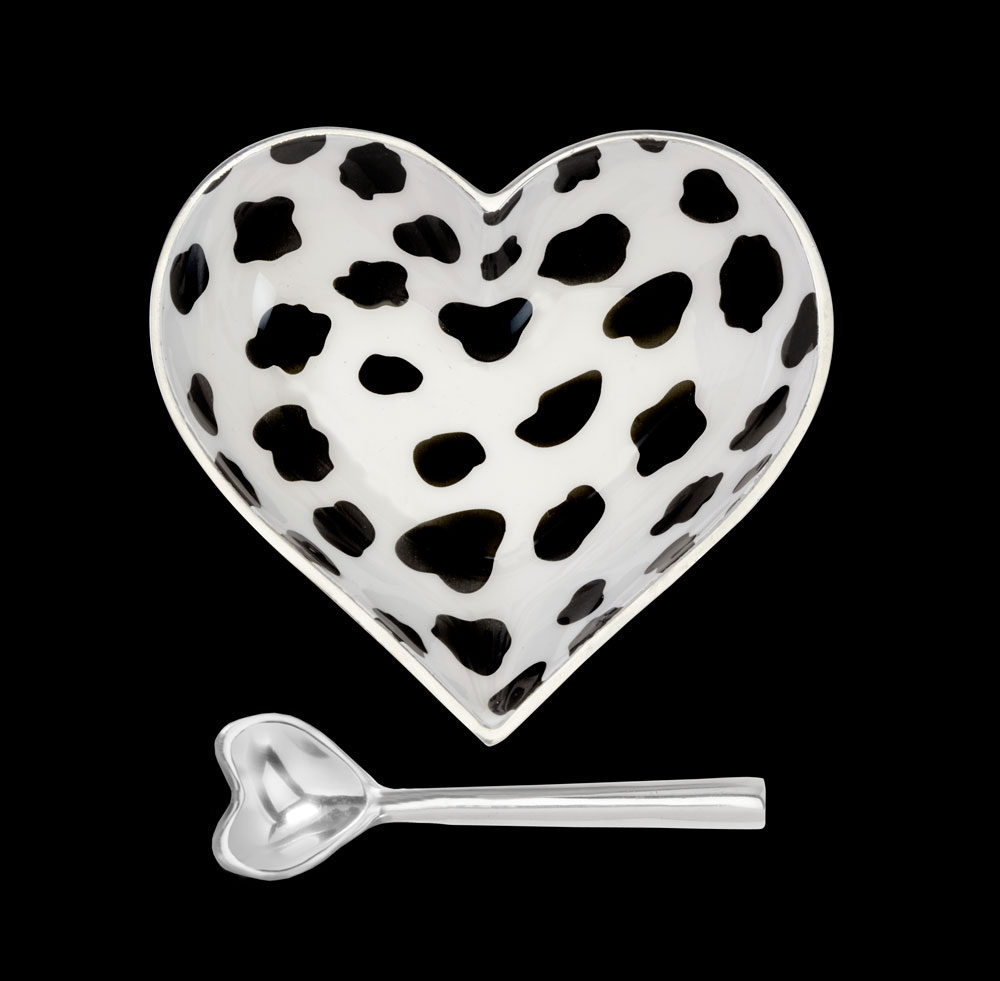 Happy Cow Heart with Heart Spoon