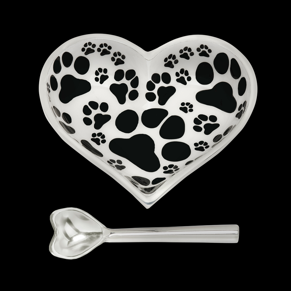 Happy Puppy Love Heart with Heart Spoon