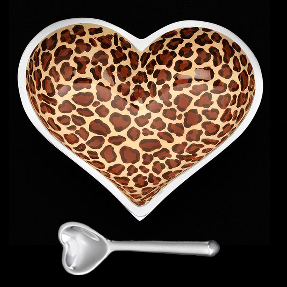 Happy Giraffe Heart with Heart Spoon